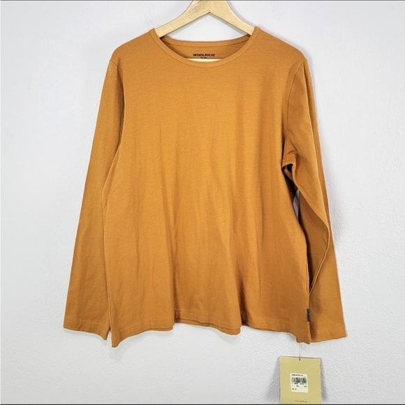 Woolrich Kalista Marigold Long Sleeve Cotton Blend Tee Womens Size XL NWT - Picture 2 of 6